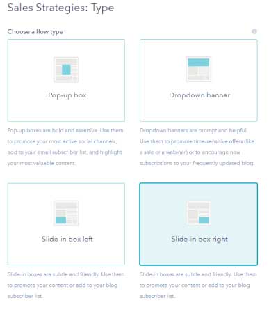 Choose a Flow Type HubSpot