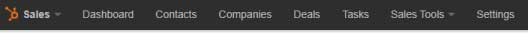 Settings Section of HubSpot