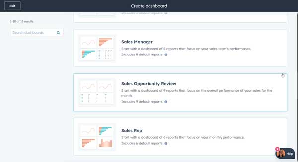 HubSpot Dashboard Library