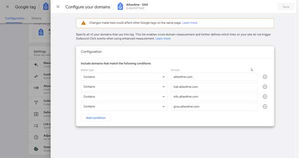 Cross Domain Tracking in Google Analytics